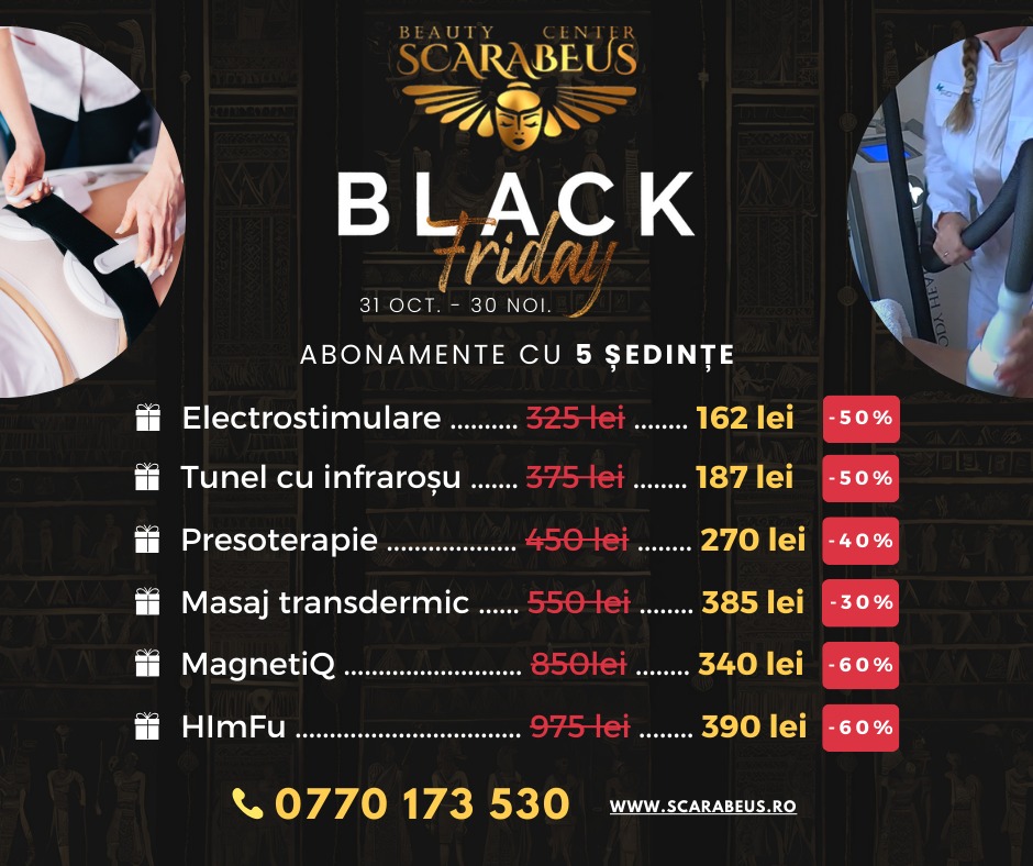 Black Friday la Beauty Center Scarabeus!